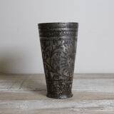 Antique brass lassi glass