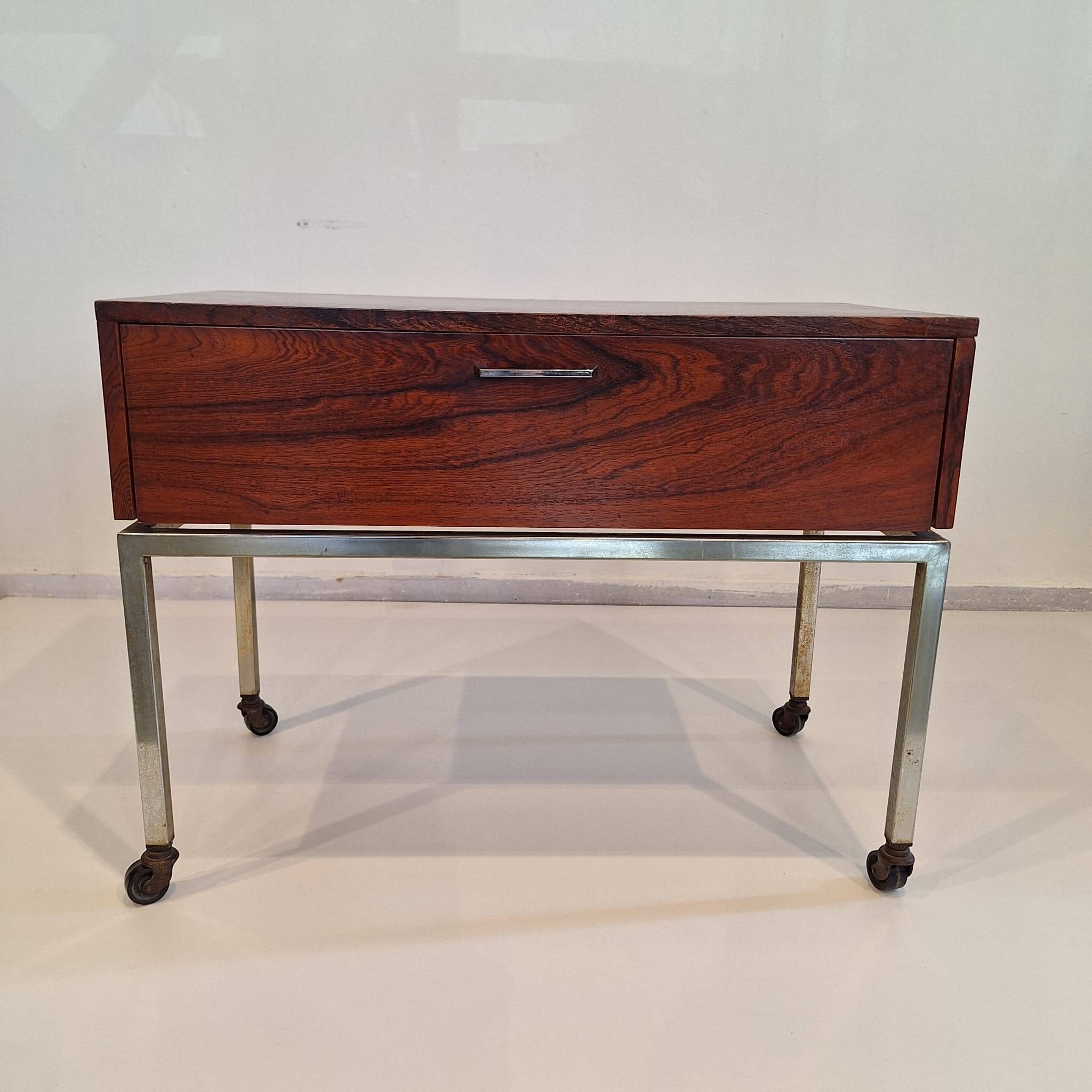Table d'appoint en palissandre vintage