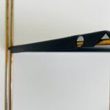 Modular vintage wall shelf, metal and brass circa 1960s