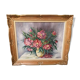 Painting flower bouquet signed Babon Folus