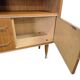 Buffet, meuble bar vitré vintage en bois