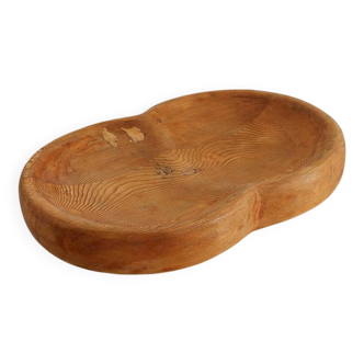 Grande coupe à fruits / centre de table en bois sculpté - 20ème