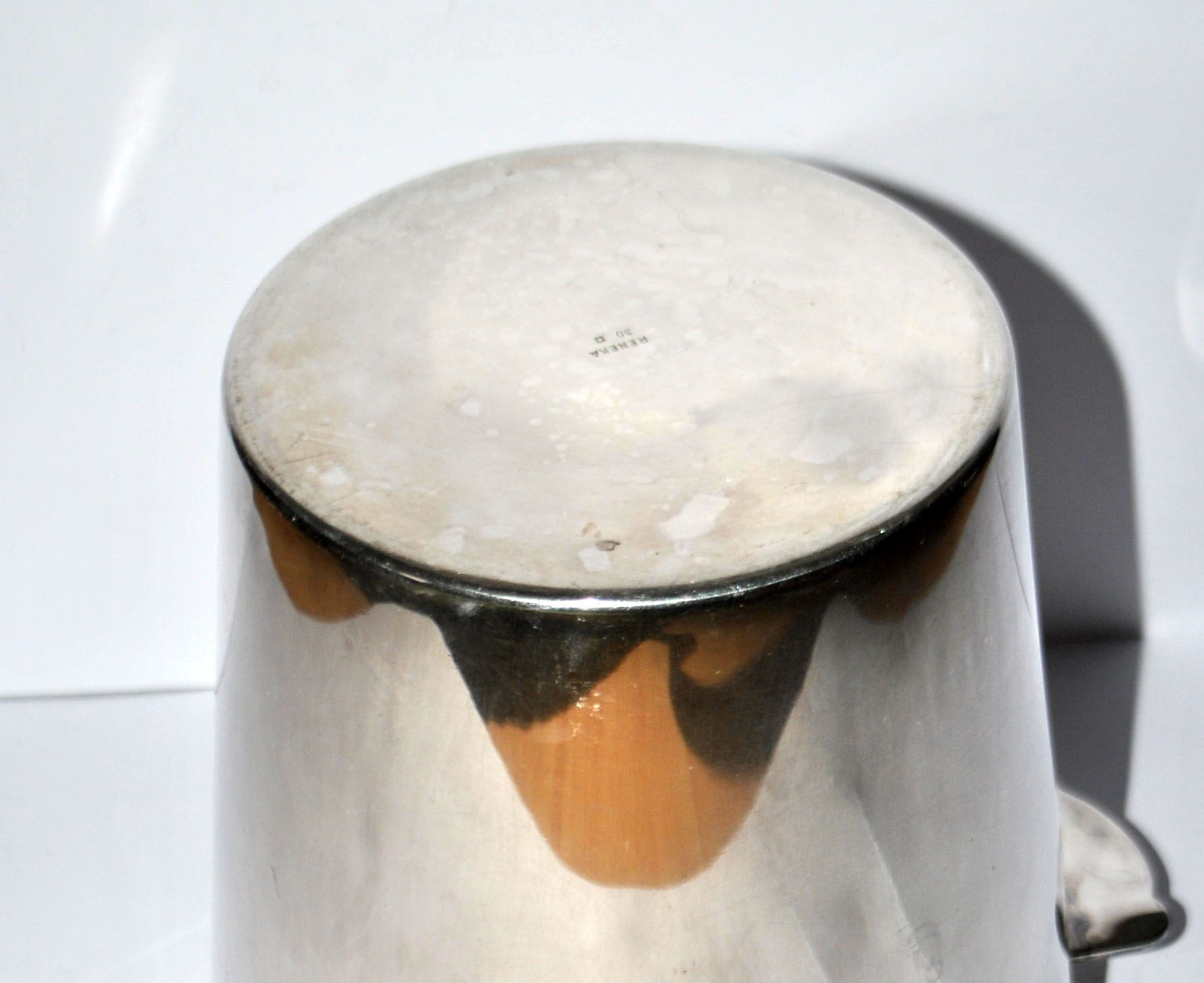 Vintage silver-plated metal champagne cooler by Reneka