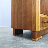 Pair of Italian Mid-Century Walnut Nightstands, 1950s