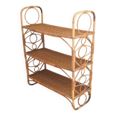 Rattan bookcase
