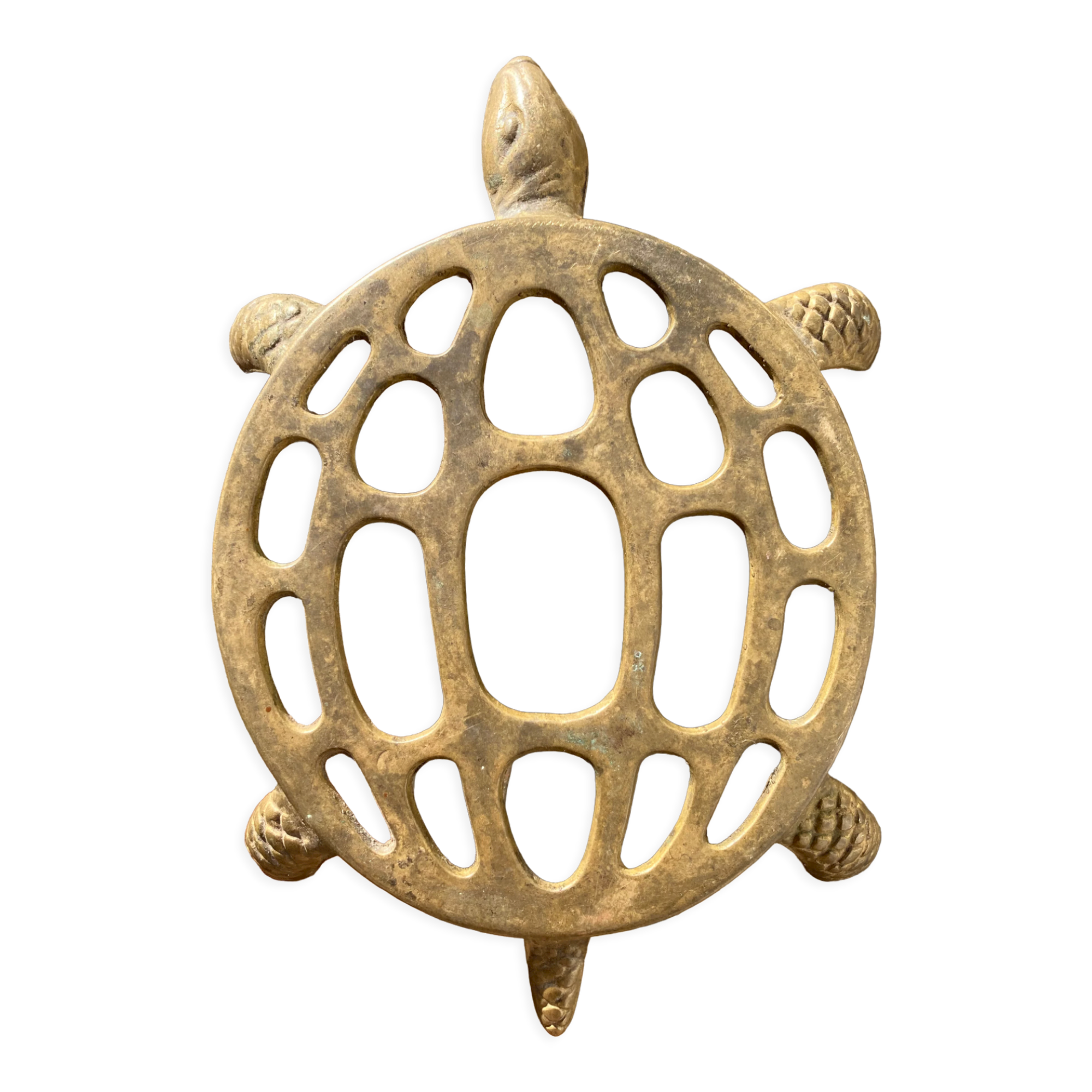 Vintage brass turtle trivia