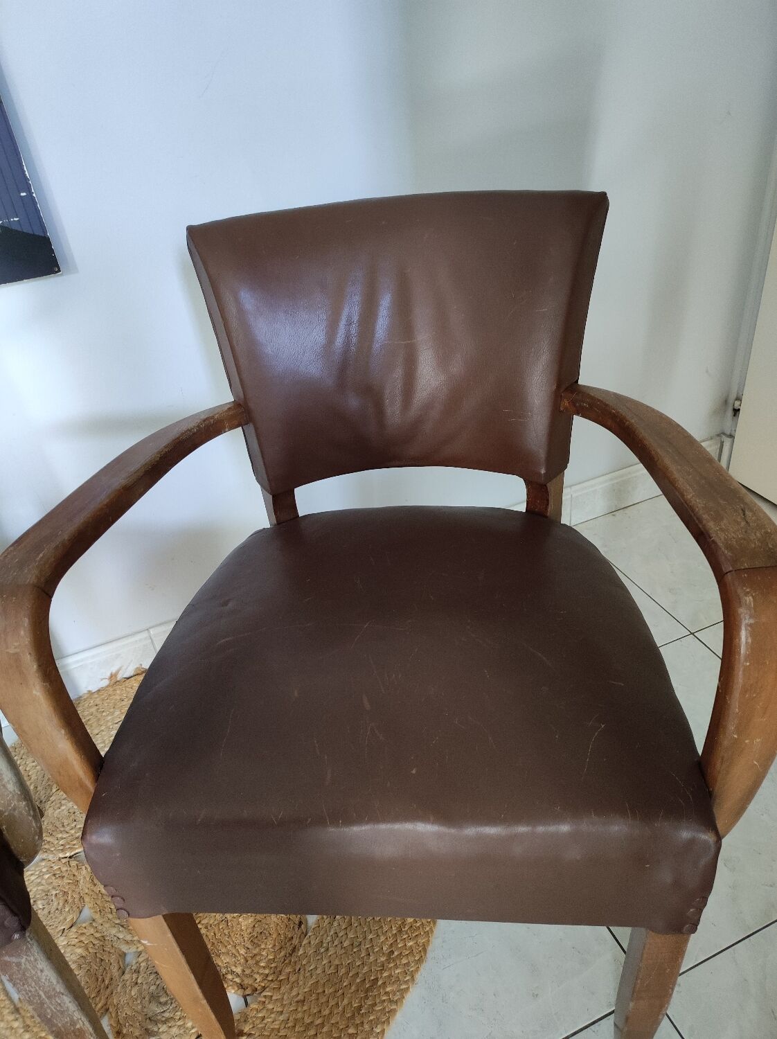 Pair of bridge armchairs