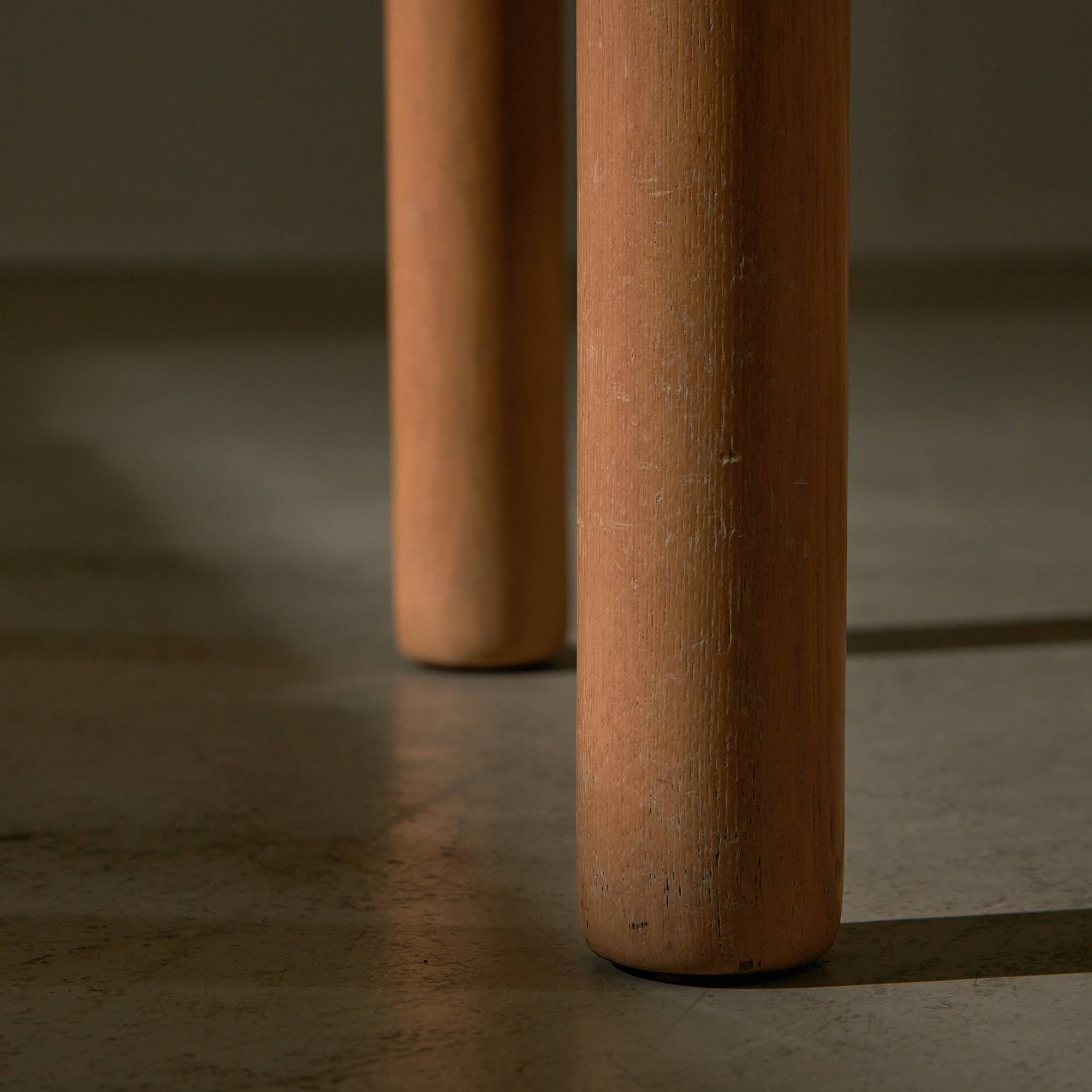 Set of 3 Italian Wooden Curved Backrest Chair