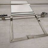 Art Deco chrome wall coat rack