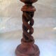 Wood candlestick