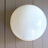 White opaline glass ceiling or wall flush mounted light