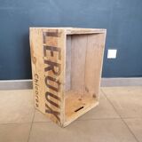 Large old wooden crate Chicorée Leroux