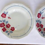 2 deep plates Céranord St Amand model Le Printemps (220634)