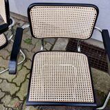 Set of 4 Marcel Breuer style armchair chairs