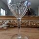 Vintage antique foot glass in chiseled crystal