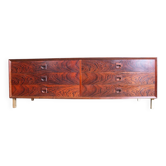 Danish low chest of drawers in rosewood, 6 drawers, by Erik Brouer 1960.