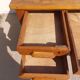 bureau en bois massif, vintage, bohème