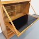 Vintage Guillerme and Chambron secretary desk in solid oak from the 50s and 60s