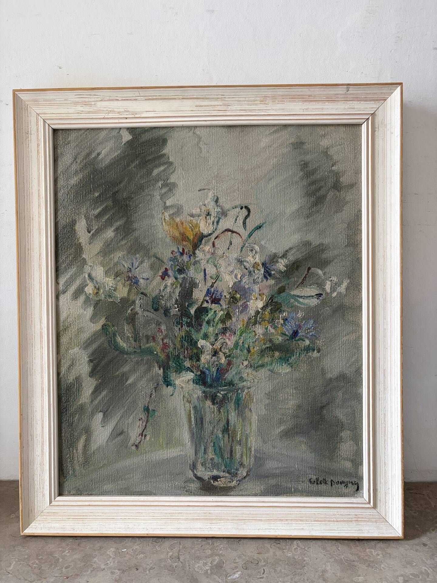 Spring bouquet, oil on canvas signed