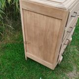 Old vintage chest of drawers with compass feet