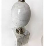 Pair of modernist egg lamp bases by Philippe Barbier