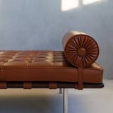 Barcelona day bed by Mies van der Rohe for Knoll - cognac leather