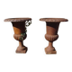 Paire de vases en fonte XIXe Médicis