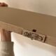 Antique wooden wall shelf