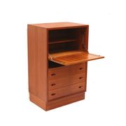Vintage secretary desk designed by Henry W. Klein for Bramin made in the 1960s