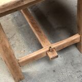 Old artisanal farmhouse table solid oak
