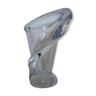 Vase en cristal de sèvres forme arum