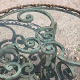 Wrought iron coffee table