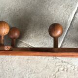 80's wooden extendable patère