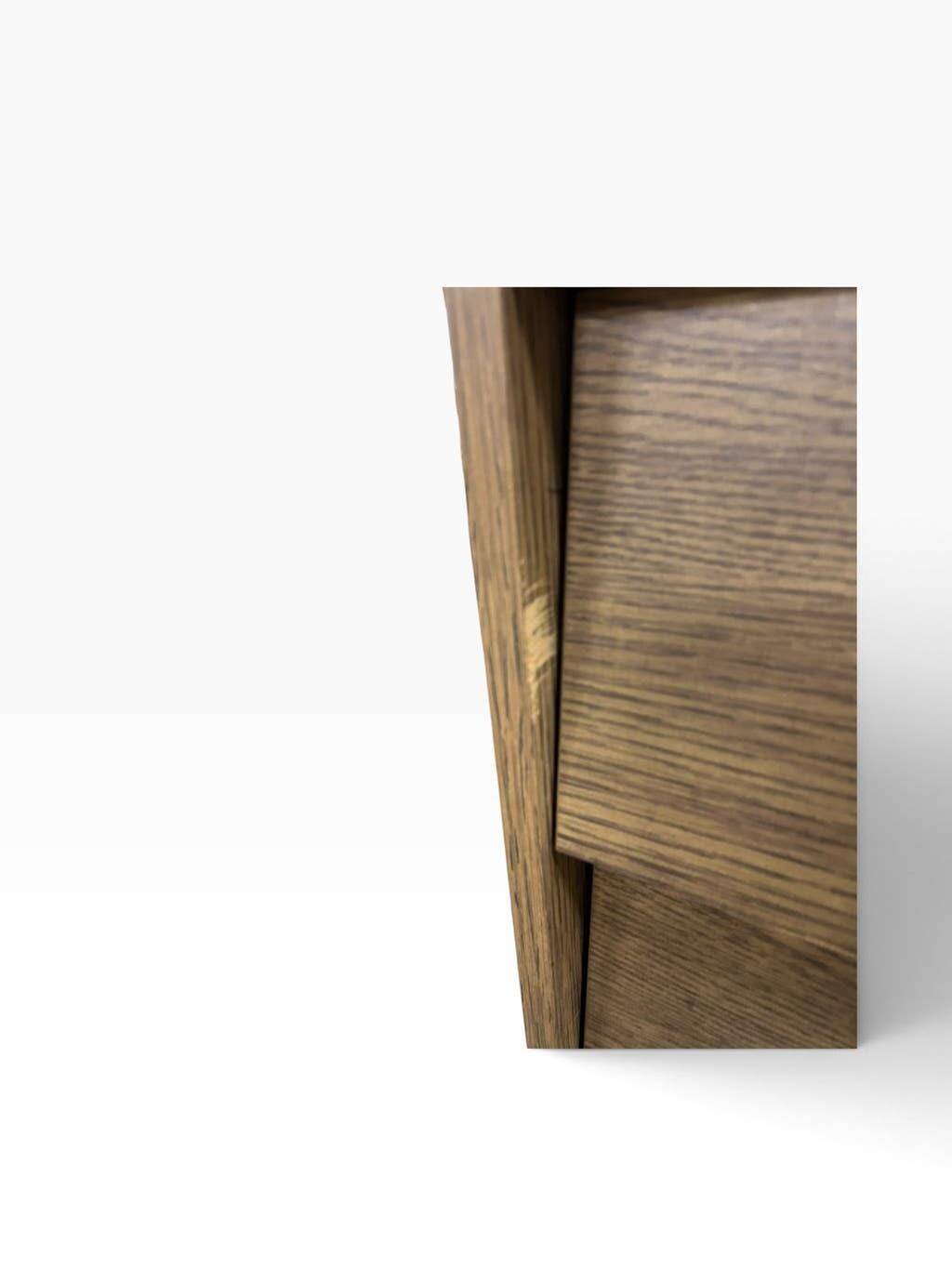 Vintage wooden shoe cabinet / drop-leaf cabinet