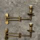 Paire appliques laiton à bras articulés