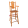 Doll high chair in wood – 1970s, foldable and on wheels