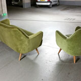 Sofa sofa year 50/60 organic iced green style Kurt Ostervig Organic Sofa