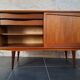Scandinavian sideboard with sliding doors and drawers - teak