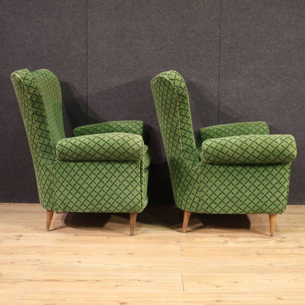 Paire de fauteuils italiens, années 60