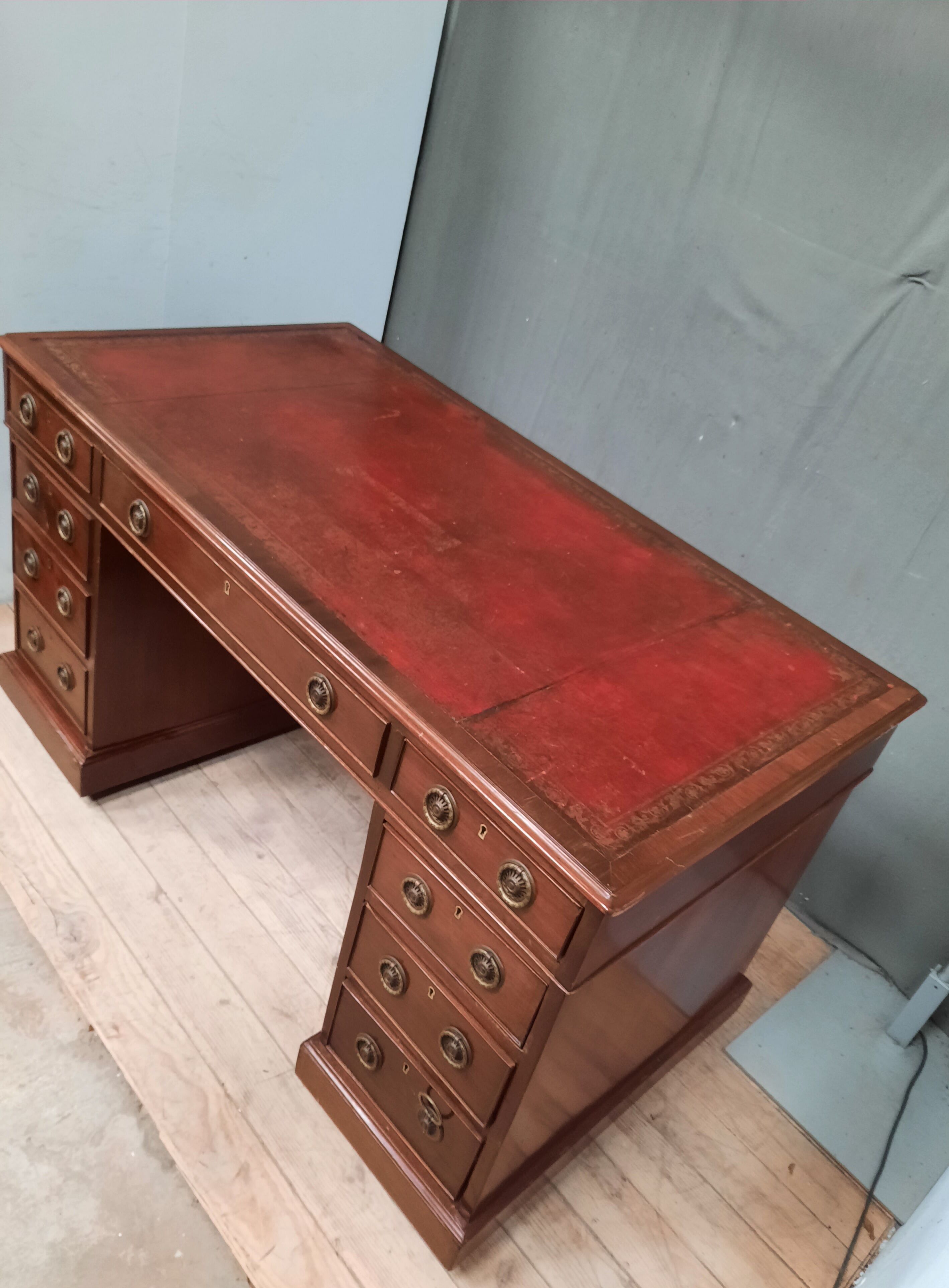 English desk with drawers