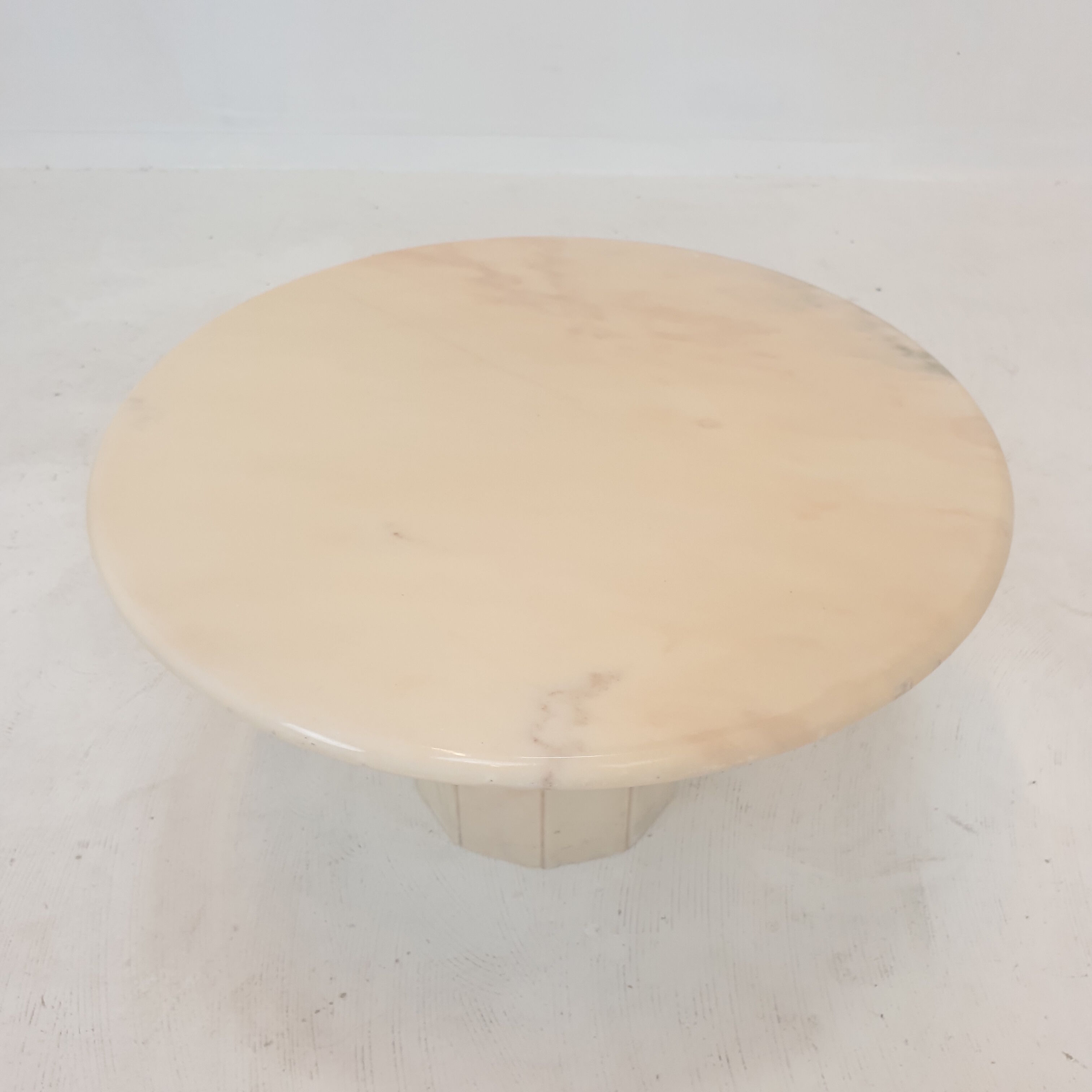 Set of 3 Italian Marble Side Tables, 1970s