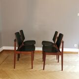 Set of 4 rare chairs by Arne Hovmand Olsen