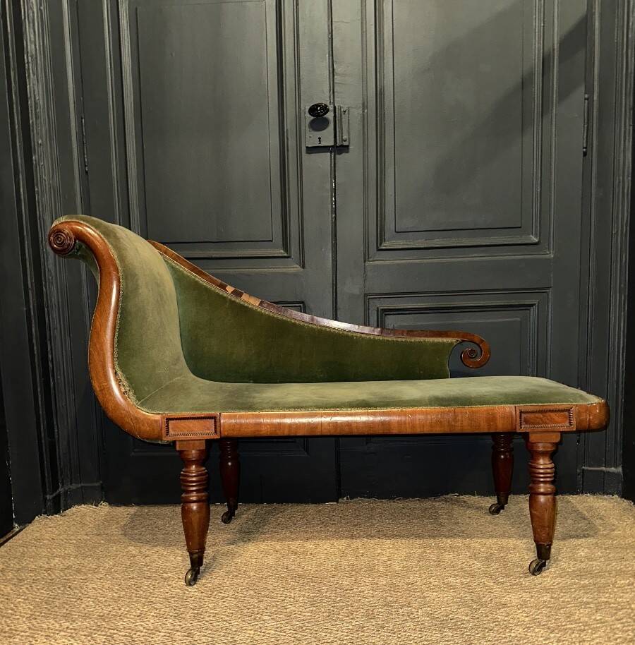 English mahogany daybed – 19th century