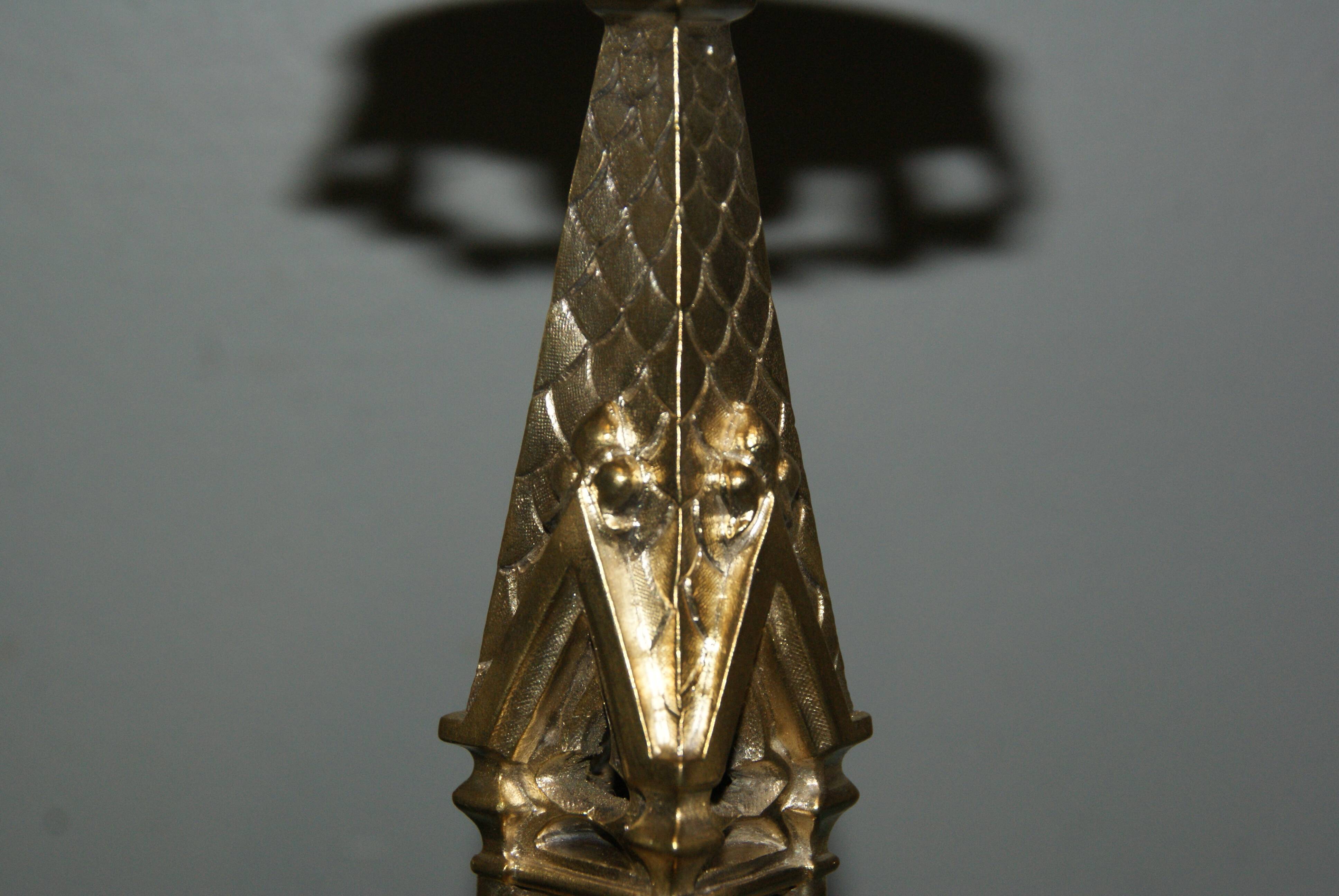 Rare paire de chandeliers en bronze XIX siècle