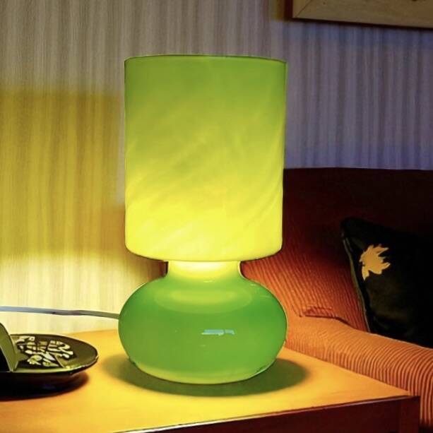 Ikea Lykta Green Side Lamp - Mushroom Lamp - 90s