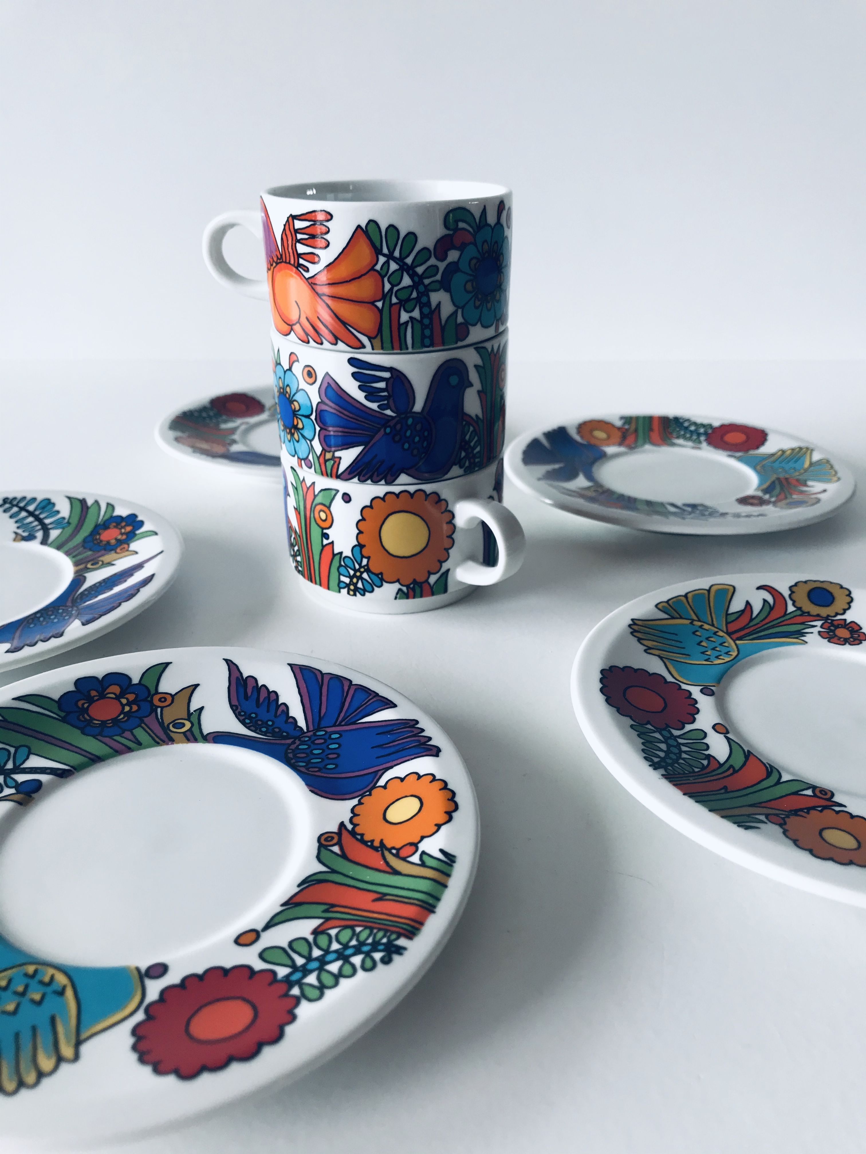 Acapulco coffee cup and saucers by Villeroy and Boch