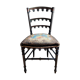 Antique chair napoleon III tapestry and painted wood