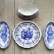 Lunéville - English Cottage - Presentation plate, Cup, Tray, Earthenware Saucière