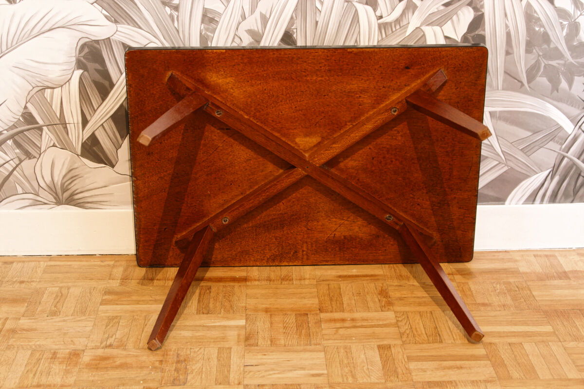 Formica coffee table, compass legs