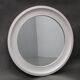 1970s Italian Round Aluminium Mirror